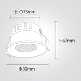 שקוע תקרה ארז LED 6W | CCT | שחור / לבן