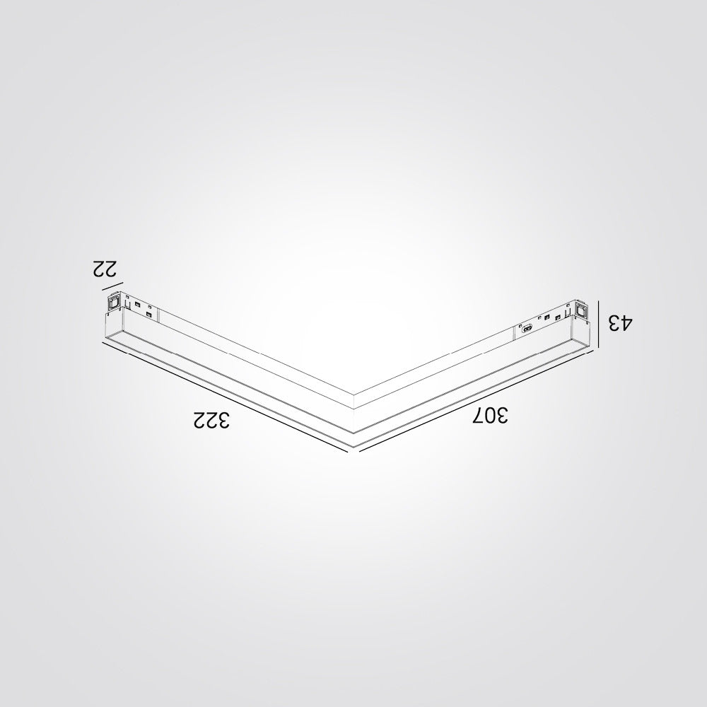 פס לינארי זויתי  לפס צבירה מגנטי Sumo | 20W | 48V | שחור | CCT