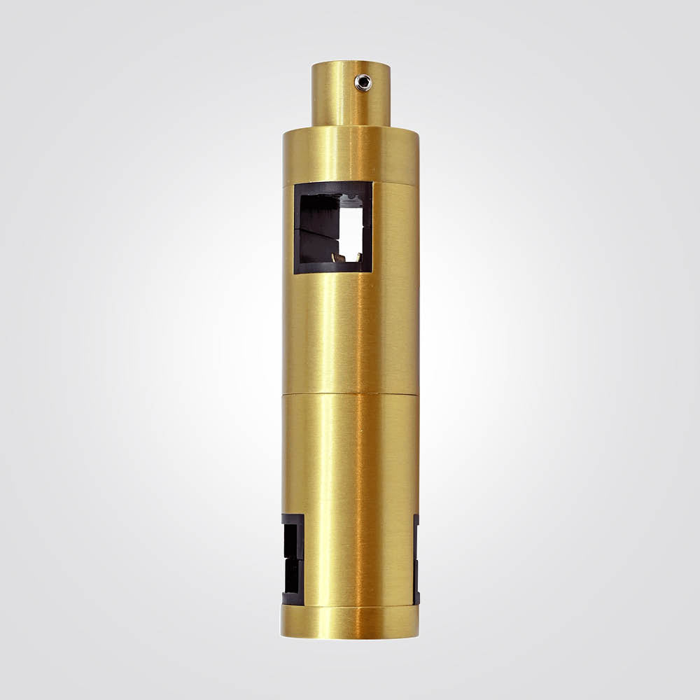 מחבר ישר למערכת תאורה מגנטית מג'יק 48V | פליז| H12 CM