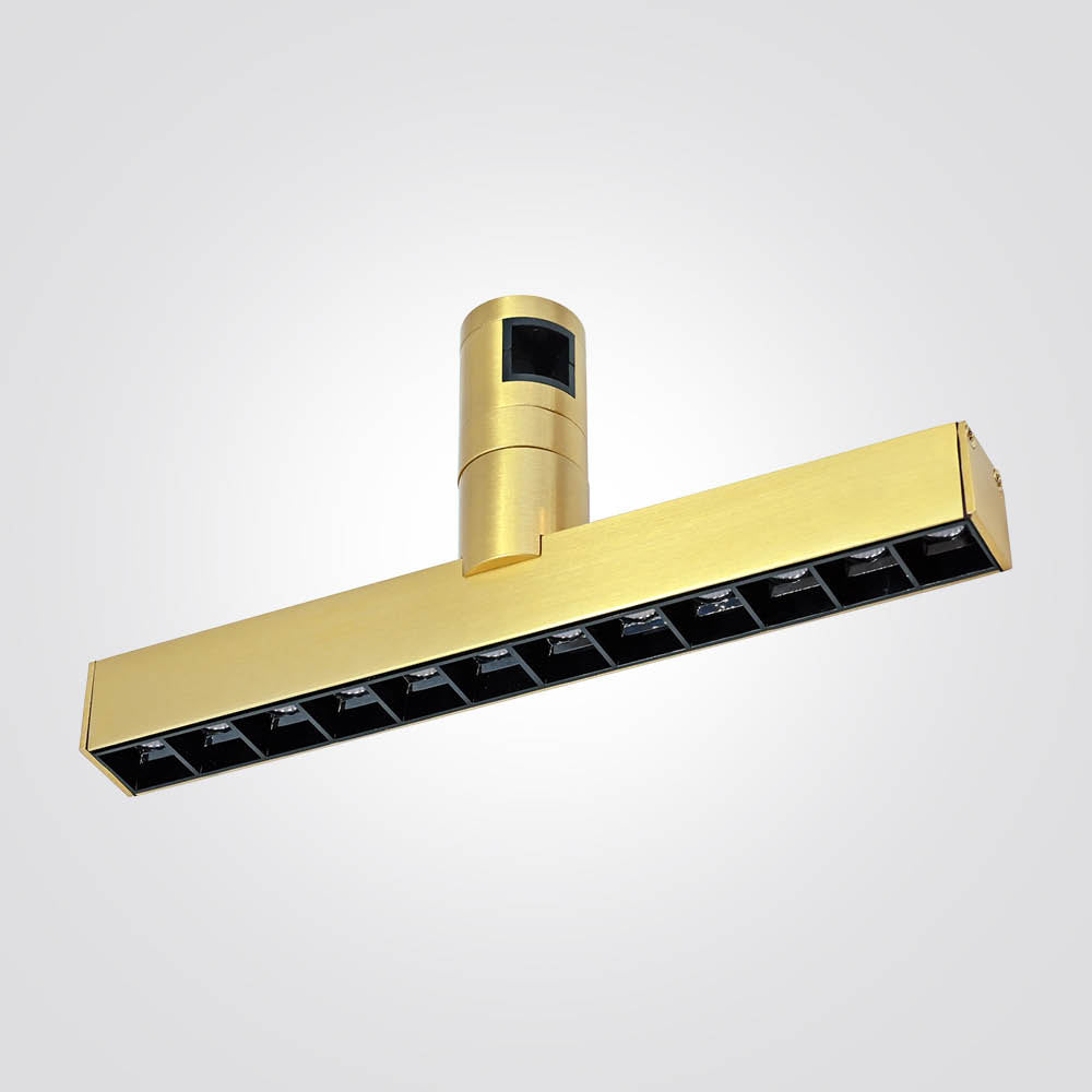 גוף תאורה למערכת מגנטית מג'יק  12W| פליז| 48V | דגם B