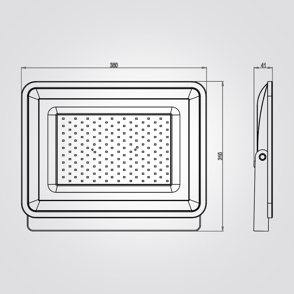 פרוז'קטור פנס הצפה ליעד LED 150W שחור| IP65