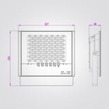 פנס הצפה סולארי – שחור | לבן – 50W / 100W / 200W