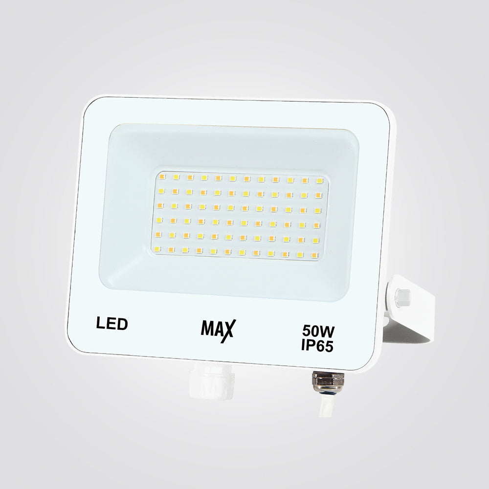 פנס הצפה לד ג'ון 50W| IP65| לבן| CCT כפתור