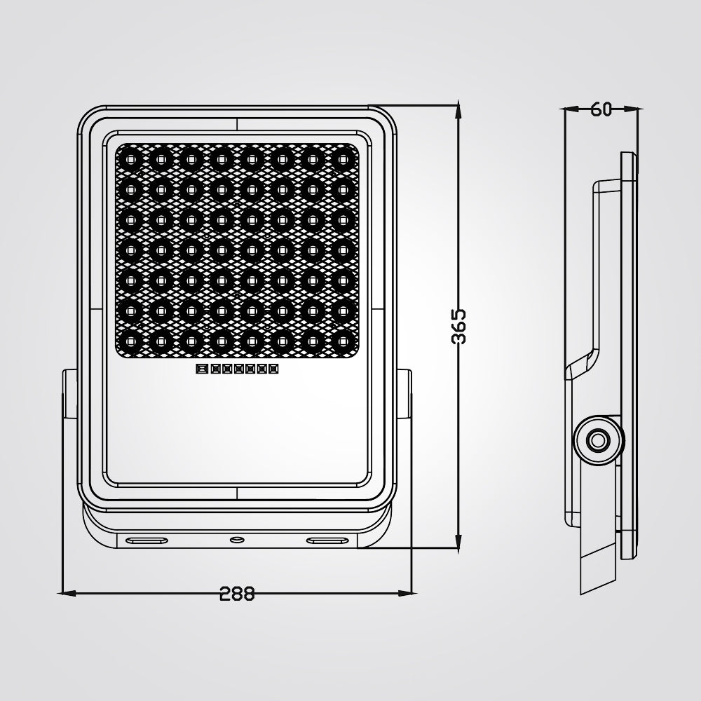 פרוז'קטור  פנס הצפה סולארי שחור + שלט 300W| IP65 |  6500K