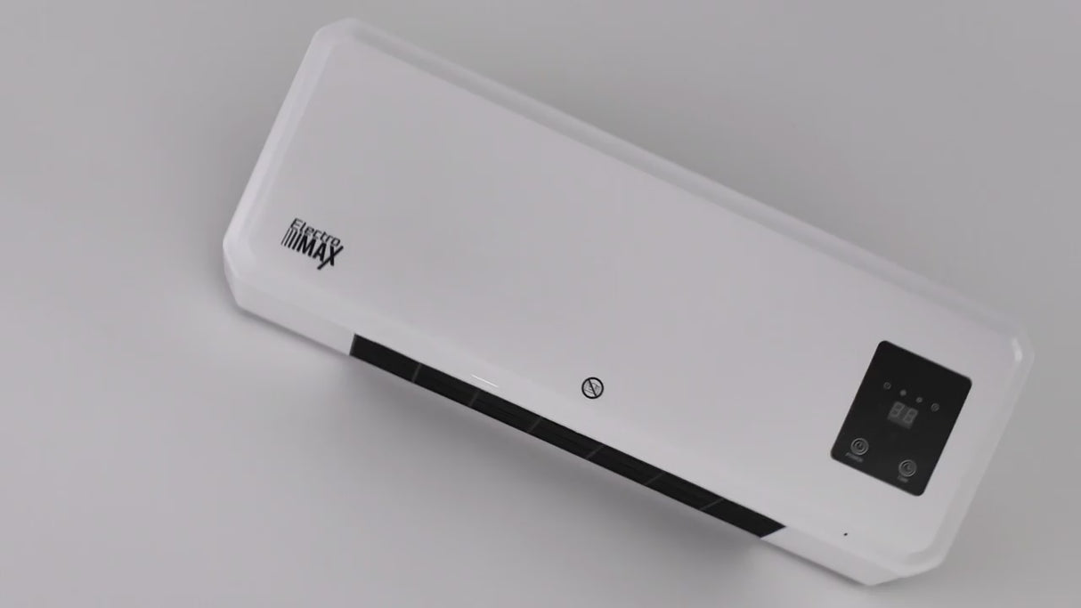 מזגנית חימום קרמית לתלייה על הקיר – 2000W עם שלט רחוק