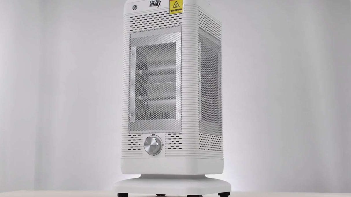 תנור חימום קוורץ עם פלטה עליונה לשמירה על חום – 1600W