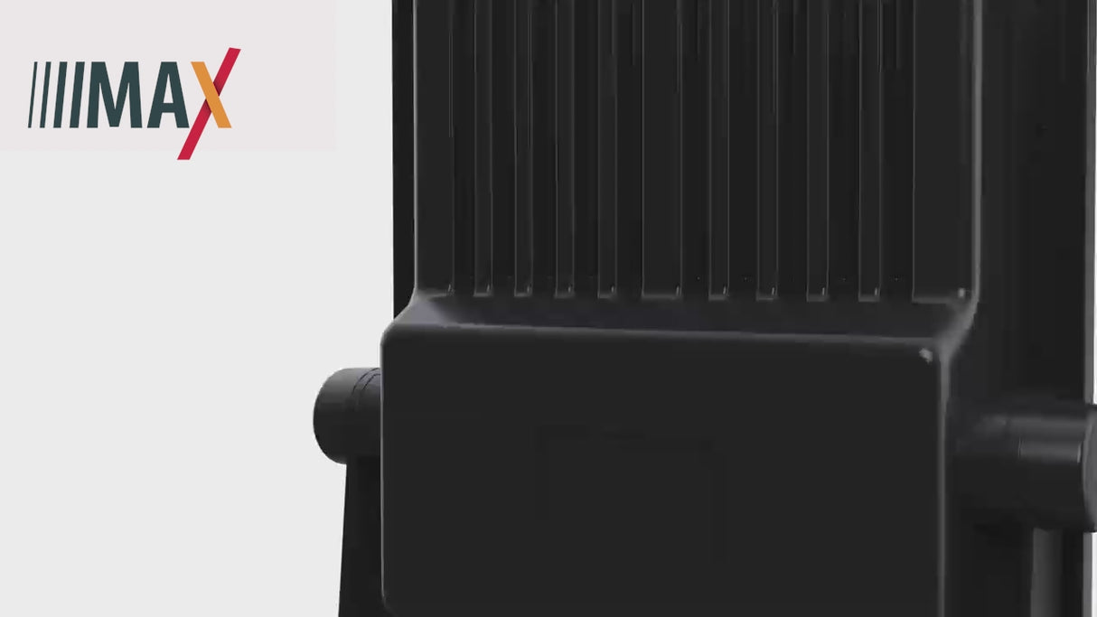 פרוז'קטור  פנס הצפה סולארי שחור + שלט 300W| IP65 |  6500K