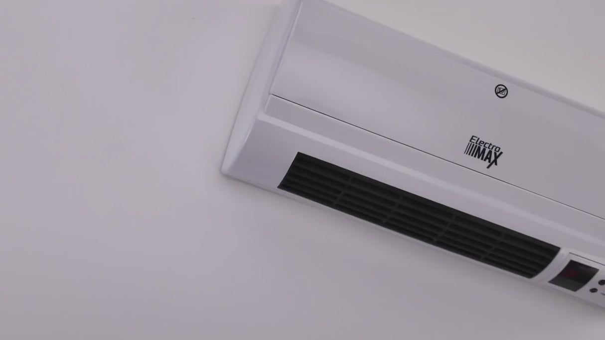 מזגנית חימום לתלייה על הקיר – 2000W עם שלט רחוק וטיימר