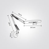 מנורת קיר רינג עם USB שחור לד