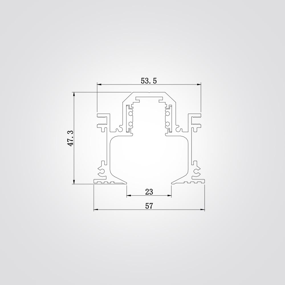 פס צבירה מגנט 48V  מטר שקוע דגם B