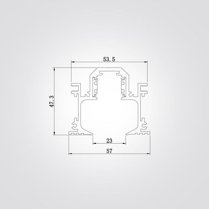 פס צבירה מגנט 48V  מטר שקוע דגם B